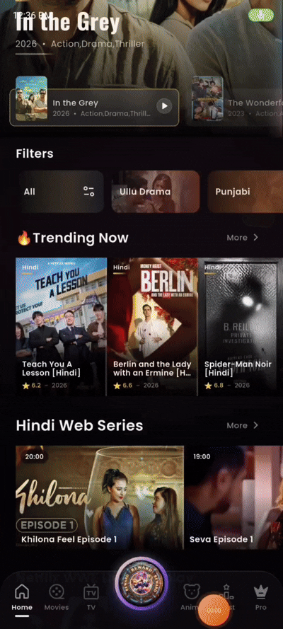 Cinevo mobile app preview